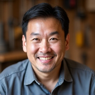 Portrait of David Chen, Master Carpenter