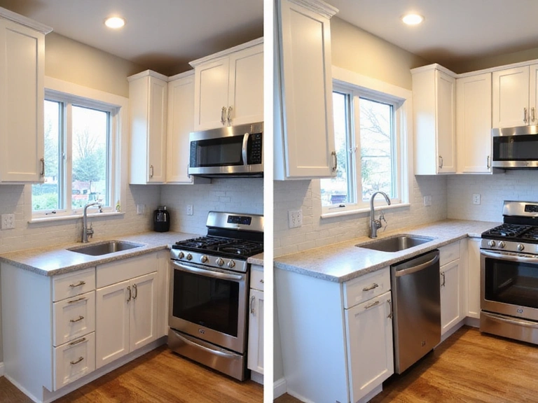 After image of a modern renovated kitchen